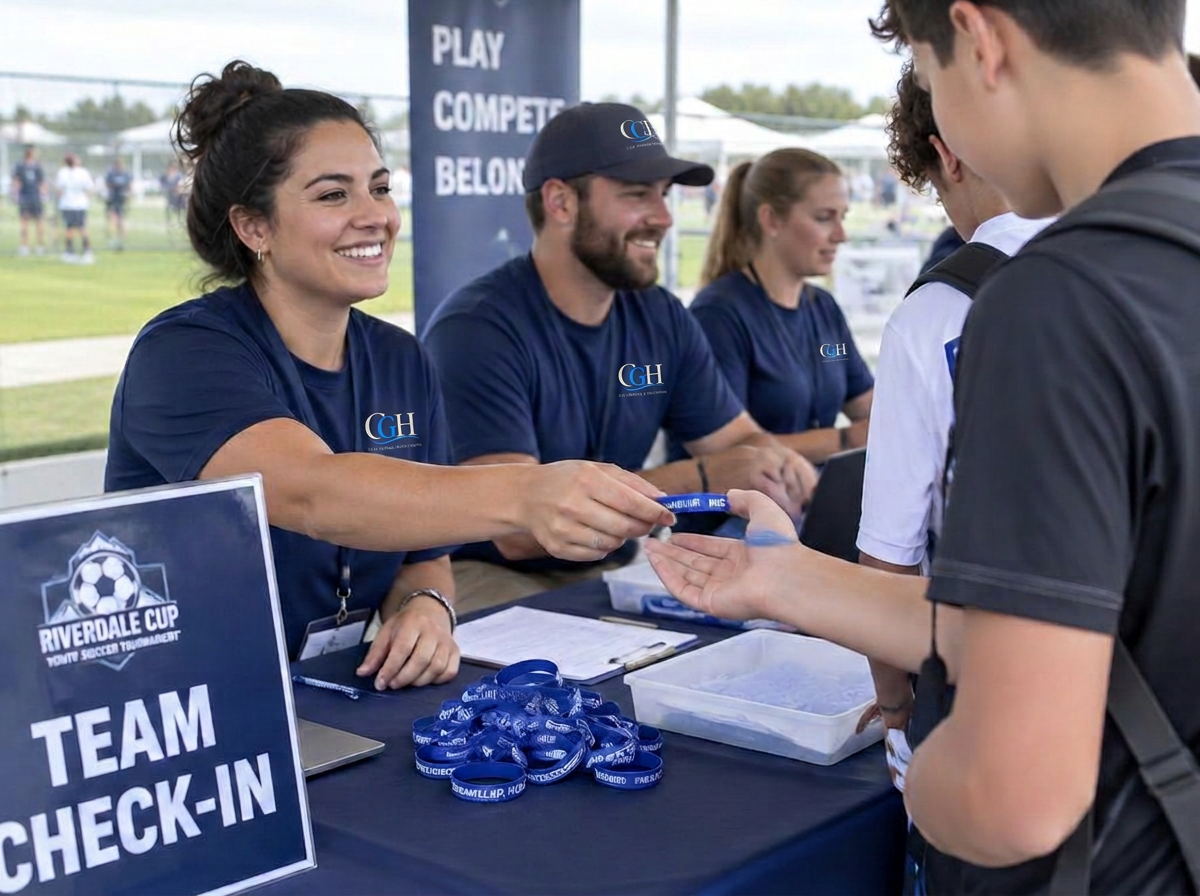 Example photo: Registration staff